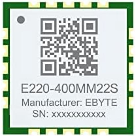 433MHz 470MHz Lora LLCC68 Wireless RF Module E220-400MM22S Low Power 22dbm Long Distance 6KM Smaller Size Antenna Stamp Holes