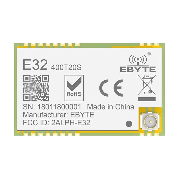 433MHz 470MHz SX1278 LoRa Data Transmission Module E32-400T20S 20dBm Long Range 5km Low Power Wake-on-Air Watchdog IPEX/Stamp Hole Antenna