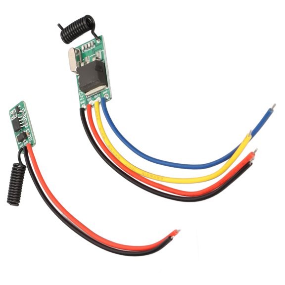 433MHz RF Remote Control Switch Kit with Mini PCB Transmitter and Receiver 36V 24V Wall Floors Doors