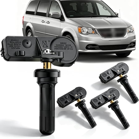 433MHz Tire Pressure Sensors Compatible with Dodge Grand Caravan 2011-2020 OEM 56029400AB 56029398AA TPM197RA TPMS 4pcs