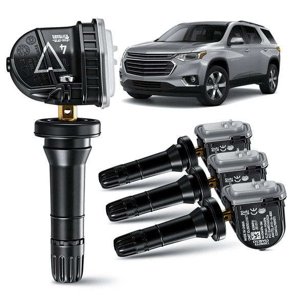 433MHz Tire Pressure Sensors for Chevy Traverse 2018-2021 NO.13516165 13598773 TPMS 4pcs