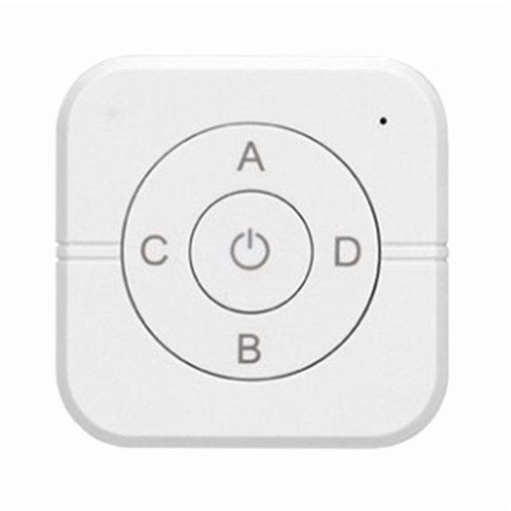 433MHz Universal Button 5 Keys Mini Wireless Control Switch System Circular Button Wall Paste
