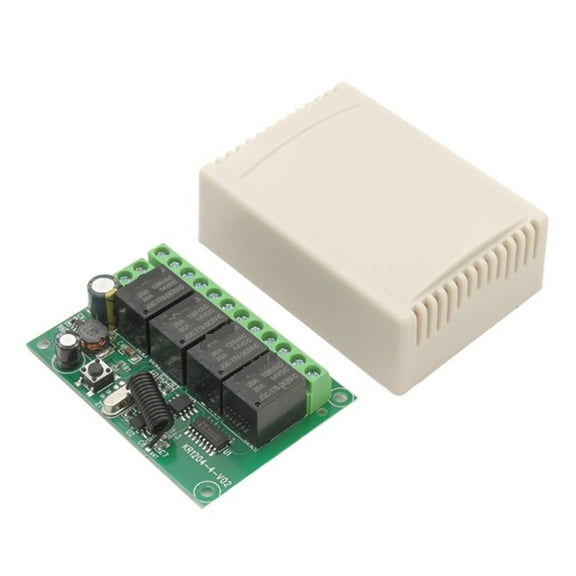433MHz Universal Remote Control DC Wireless Relay Receiver And Transmitter,for Garage/Light/Motor/LED