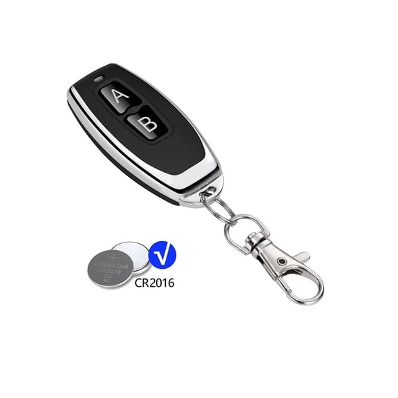 433MHz Universal Wireless Remote Control Switch DC 6V 12V 24V 2 Channel RF Receiver, 50m Remote Control, For Light/Gate/Motor/DIY