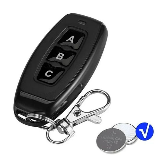 433MHz Universal Wireless Remote Control Switch DC 6V 12V 24V 2 Channel RF Receiver, 50m Remote Control, For Light/Gate/Motor/DIY