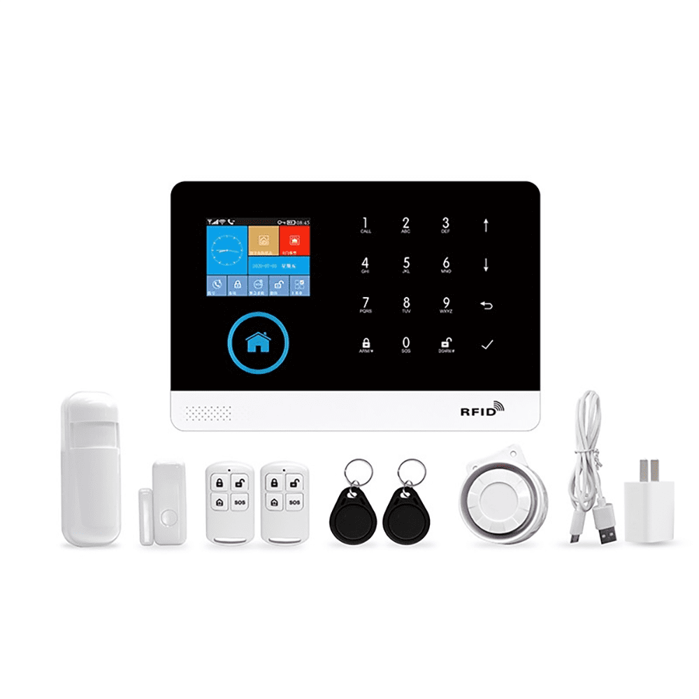 433MHz Wireless WIFI + GSM Autodial Alarm Security System LCD Display