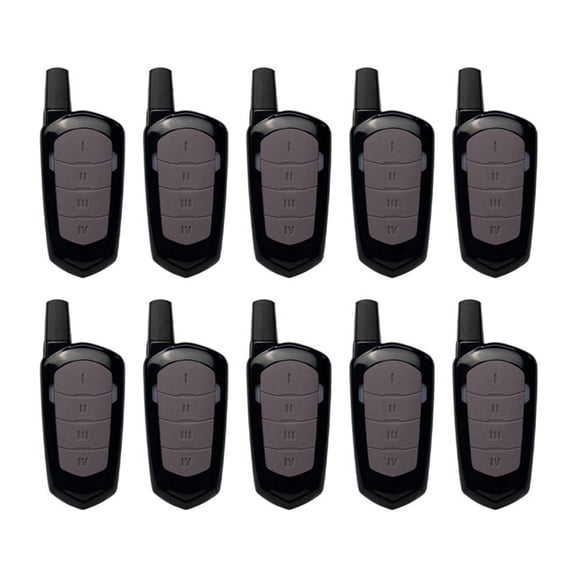 433Mhz Garage Door Remote Control Wireless Mini 4-Key Copy Clone Remote Control for Cars, Garage Doors 10PCS,10 x remote control,Black&Gray