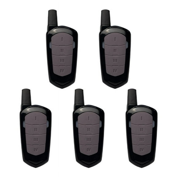 433Mhz Garage Door Remote Control Wireless Mini 4-Key Copy Clone Remote Control for Cars, Garage Doors 5PCS,5 x remote control,Black&Gray