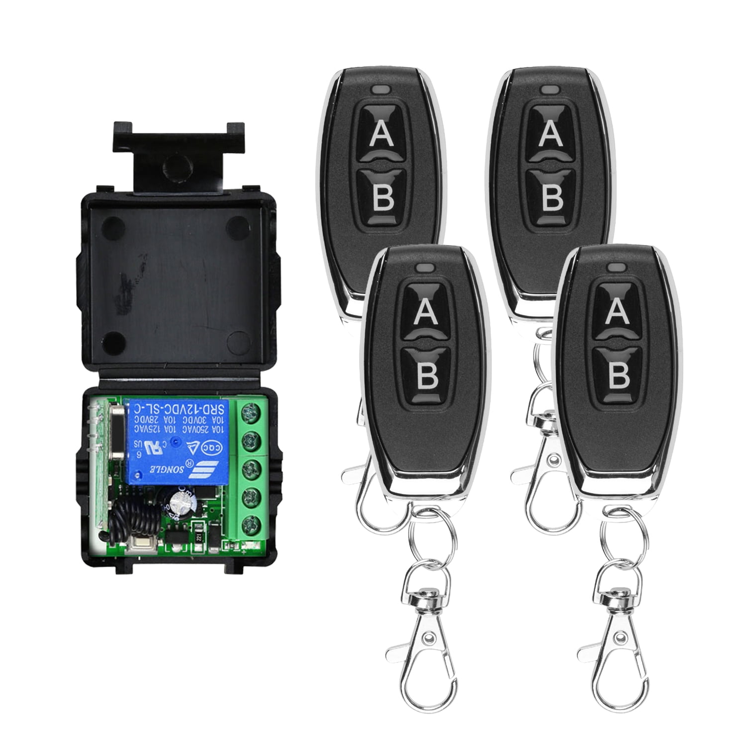 433Mhz Remote Control Wireless Switch DC 12V 1CH RF 10A Relay Receiver ...