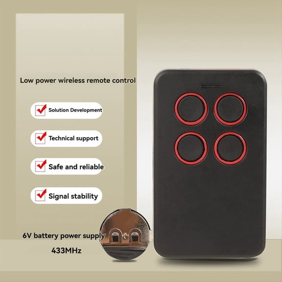 433Mhz Smart Copy Remote Control Electric Garage Door Opener Duplicator Clone Code 4 Keys Transmitter