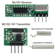 thumbnail image 1 of 433Mhz Superheterodyne RF Receiver Transmitter Wireless Module Remote controls, 1 of 11