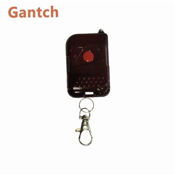 Gantch 433MHz DC 12V 1CH Wireless Remote Control Switch | EV1527 Learning Code Relay Receiver Module | Momentary/Toggle/Latched for Gate, LED, Pump, Car Alarm Red Single-button remote