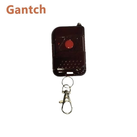 Gantch 433MHz DC 12V 1CH Wireless Remote Control Switch | EV1527 Learning Code Relay Receiver Module | Momentary/Toggle/Latched for Gate, LED, Pump, Car Alarm Red Single-button remote