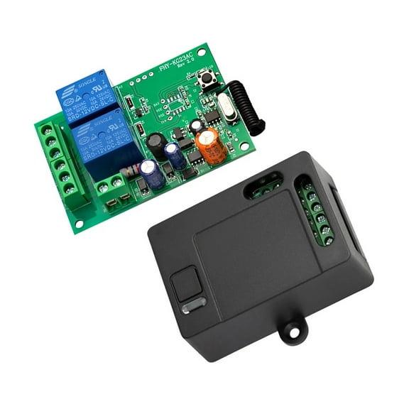 433Mhz Wireless Remote Control AC220V 2CH Universal Rf Relay Receiver And Transmitter For Garage Door And Gate Motor Control ,Easy to Use