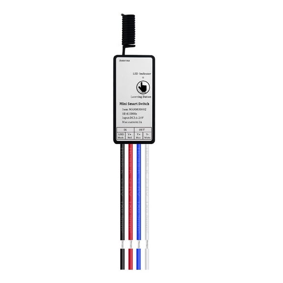 433mhz DC 3.6V 5V 12V 24V 1CH LED Lamp Controller Micro Receiver for Remote Control Switch TAPDRA Spare Part