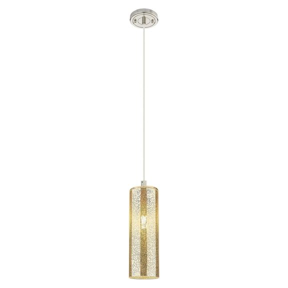434-1P-PN-G434-12ME Innovations Lighting Crown Point - 1 Light Cord Pendant In Industrial Style-13.25 Inches Tall and 4.5 Inches Wide-Polished Nickel