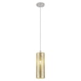 thumbnail image 1 of 434-1P-SN-G434-12ME Innovations Lighting Crown Point - 1 Light Cord Pendant In Industrial Style-13.25 Inches Tall and 4.5 Inches Wide-Satin Nickel, 1 of 3