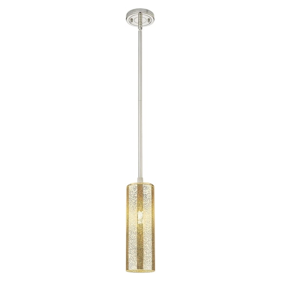 434-1S-PN-G434-12ME Innovations Lighting Crown Point - 1 Light Pendant In Industrial Style-13.25 Inches Tall and 4.5 Inches Wide-Polished Nickel