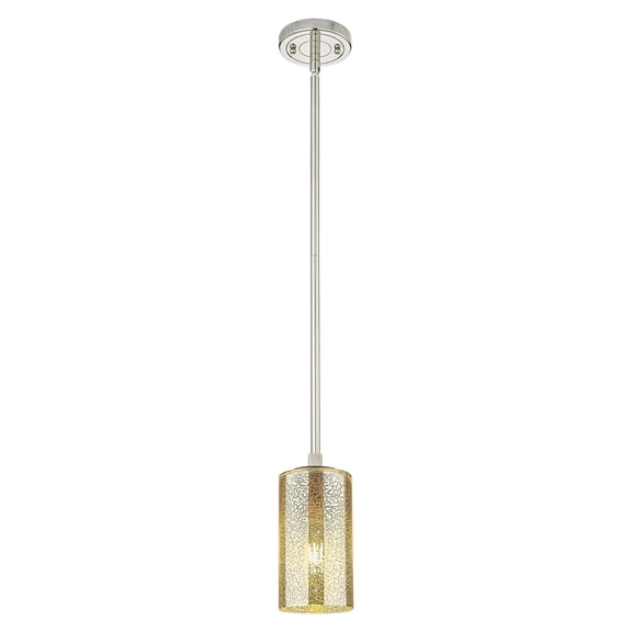 434-1S-PN-G434-7ME Innovations Lighting Crown Point - 1 Light Pendant In Industrial Style-8.38 Inches Tall and 4.5 Inches Wide-Polished Nickel