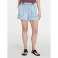 thumbnail image 1 of Time and Tru Women's Drapey Utility Shorts, 4" Inseam, Sizes XS-XXXL, 1 of 6