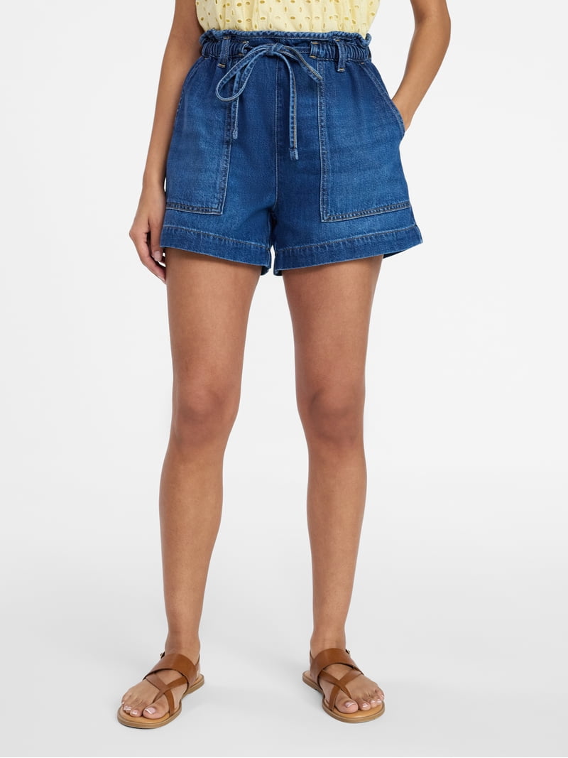 Time and Tru Women's Drapey Utility Shorts, 4