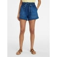thumbnail image 1 of Time and Tru Women's Drapey Utility Shorts, 4" Inseam, Sizes XS-XXXL, 1 of 6