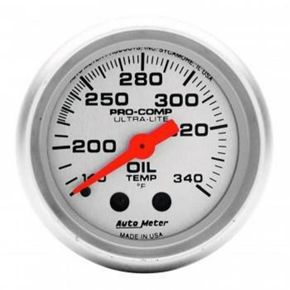 4346 Mini Ultra-Lite Oil Tank Temperature Gauge - 2.06 in. - 140-340 deg