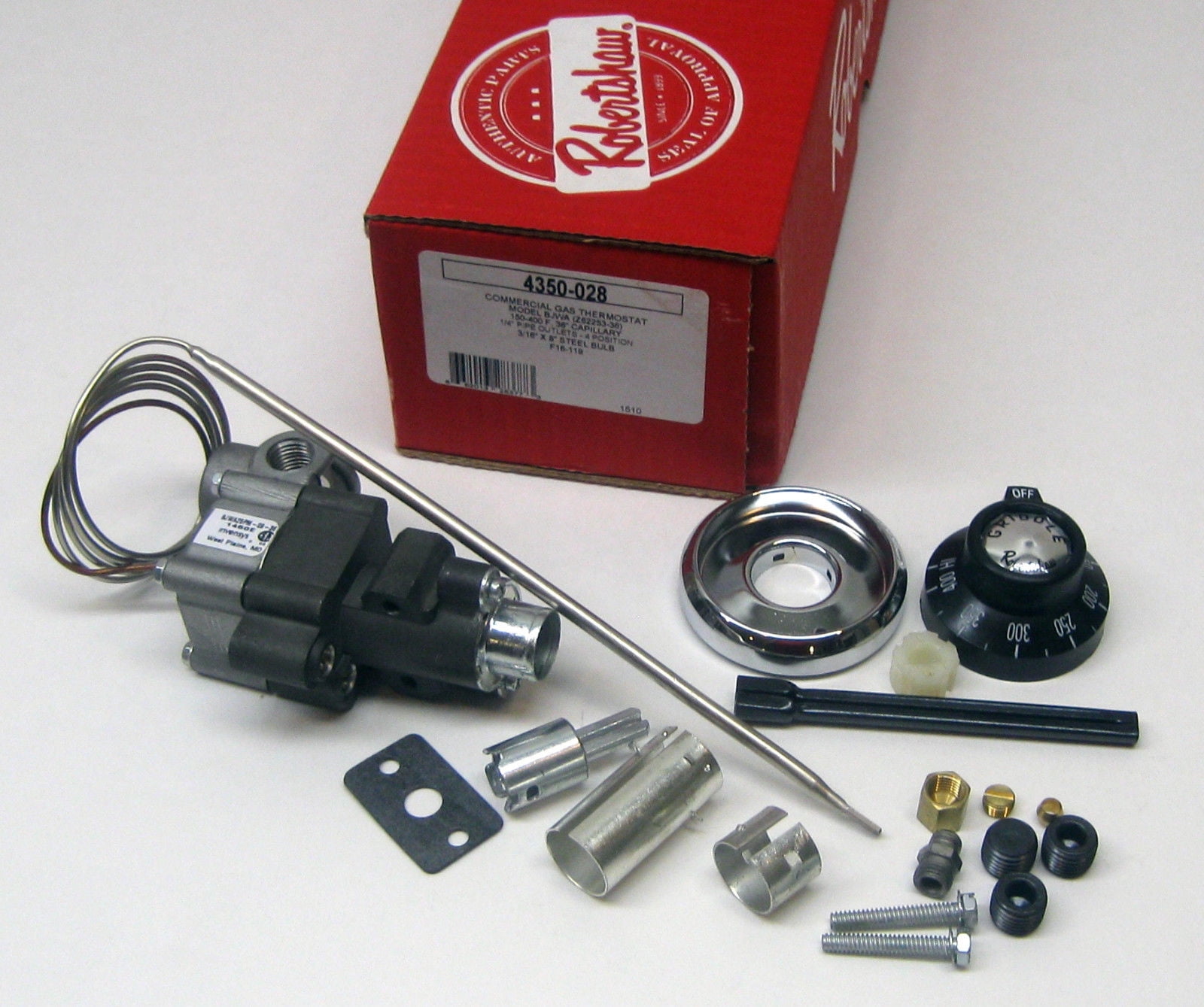 Robertshaw Universal Gas Cooking Control Thermostat Kit for Griddles