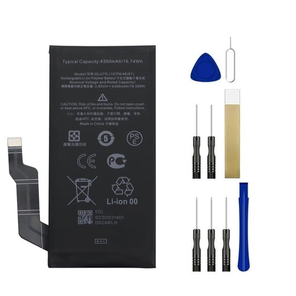 4350mAh GLU7G GB17L Replacement Battery for Google Pixel 6A / Pixel 6A 5G Model GX7AS GB62Z Mobile Phone Lithium Battery