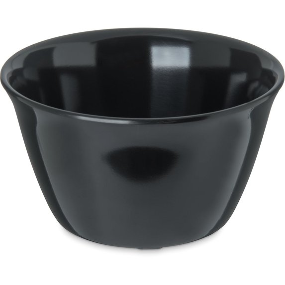 4354003 Dallas Ware Melamine Bouillon Cup, 8oz Capacity, 3.84" Diameter x 2.15" Depth, Black (Case of 24)