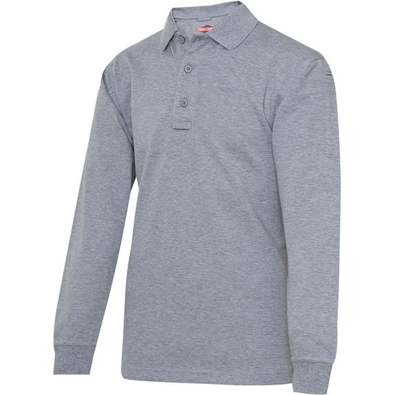 4356004 Men's Polo Shirt 24-7 Series Long Sleeve Medium Heather Grey