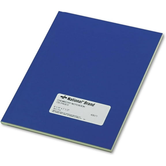 43571 Chemistry Notebook Narrow Rule 9 1/4 x 7 1/2 Green 60