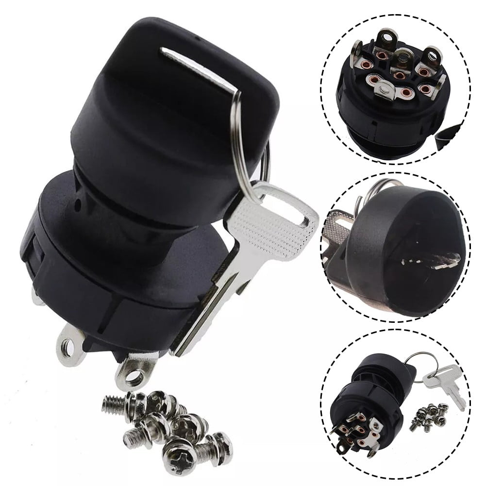 Ignition Switch With Keys - Replacement For JLG & Genie Lifts (Part 83131GT, 4360469) - 12V/24V/48V Compatible