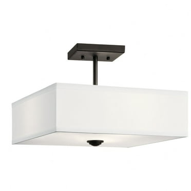 43691OZ-Kichler Lighting-Shailene - 3 Light Semi-Flush Mount - 14 inches wide-Olde Bronze Finish
