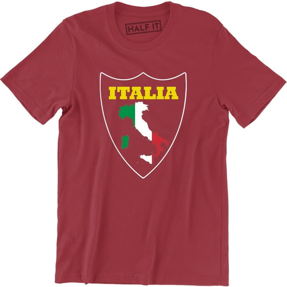 437 Italia Flag Mens Funny Country italian Italy Cool Futbol Soccer T-Shirt