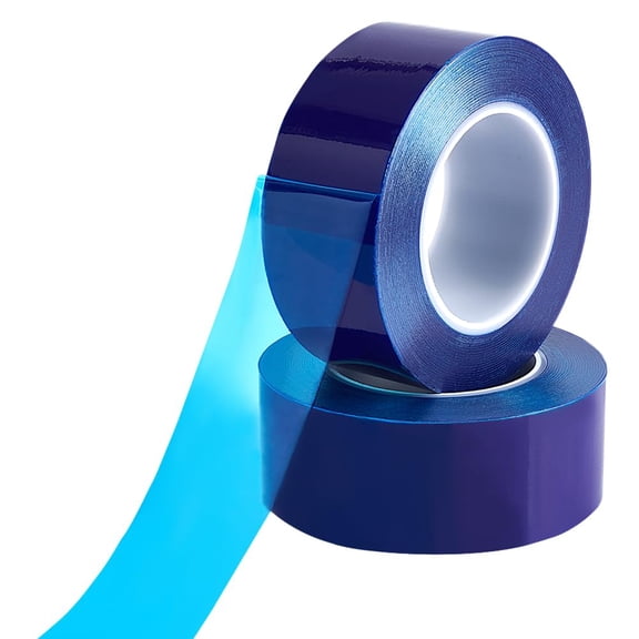 437 Yards Adhesive Surface Protective Tape 2inch Wide Clear Removable Scratch Film Tape Roll Protective Film Tape for Window Glass Metal Plastic Deep Sky Blue Deep Sky Blue
