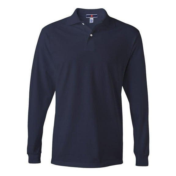 437ML Polo Shirt 5.6oz 50/50 Long Sleeve Jersey SpotShield