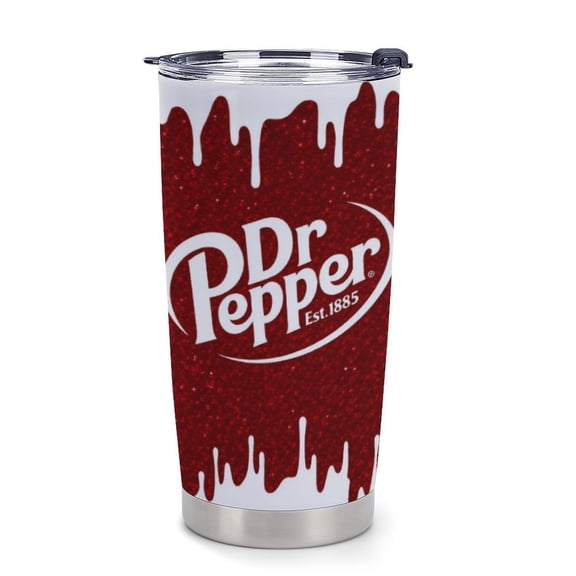 4390334366 Dr Pepper Tumbler, 20oz Tumbler, Paint Drip Design, Christmas Gift Style