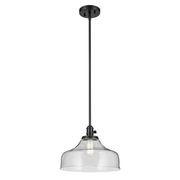 43906BK Kichler Lighting Avery - 1 Light Pendant-11.25 Inches Tall and 14.5 Inches Wide-Black Finish