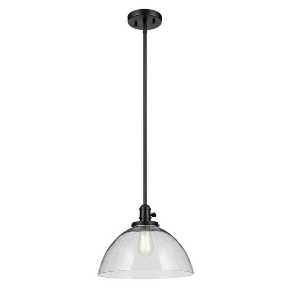 43912BK Kichler Lighting Avery - 1 Light Pendant-11 Inches Tall and 14 Inches Wide-Black Finish