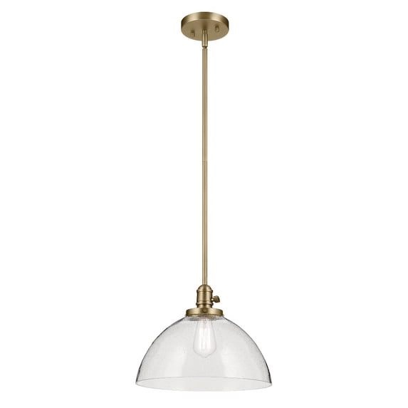 43912NBR Kichler Lighting Avery - 1 Light Pendant-11 Inches Tall and 14 Inches Wide-Natural Brass Finish