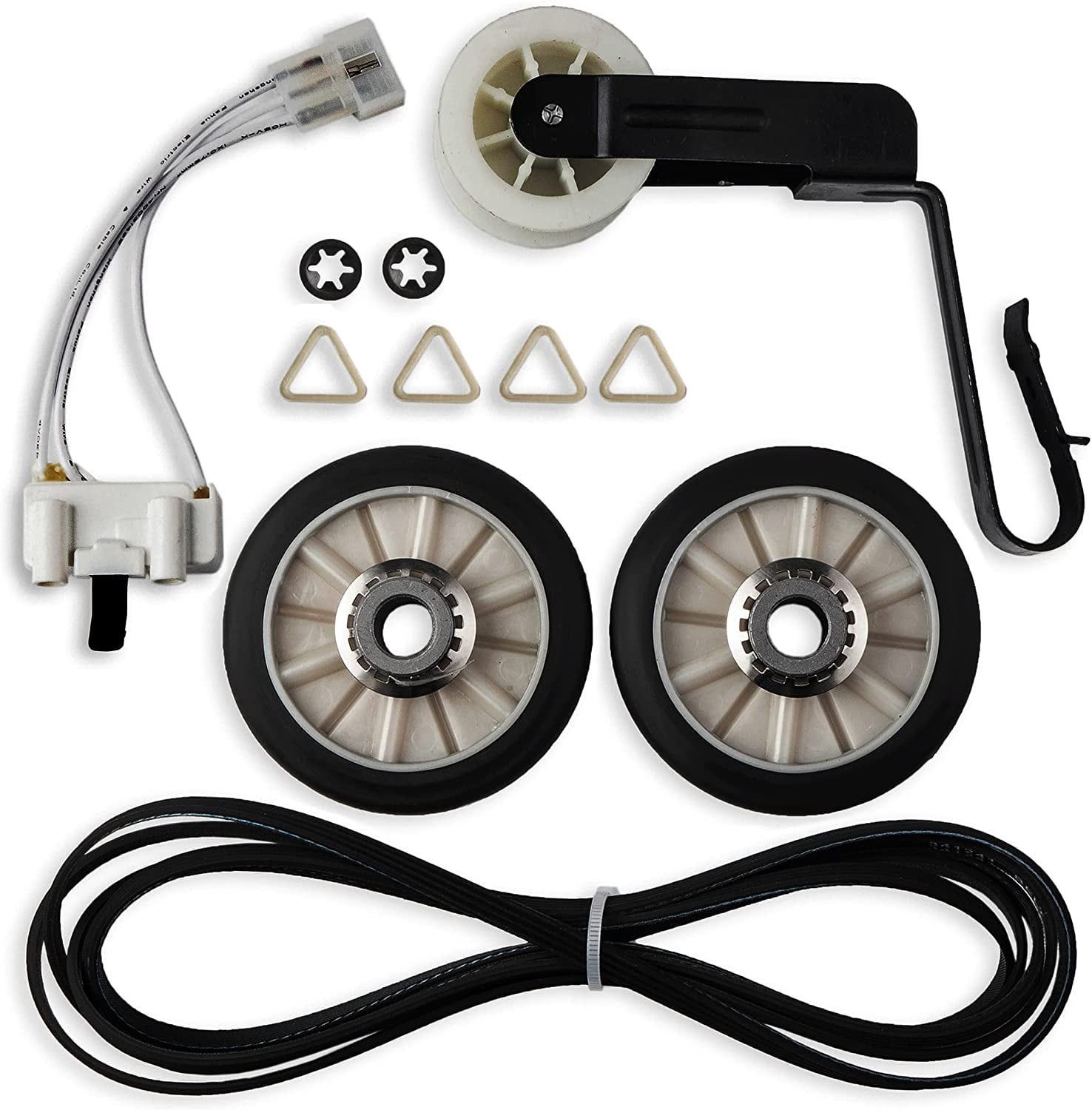 4392065 341241 Dryer Belt Repair Kit 349241T 8066065 3406107 Idler Pulley Drum Roller Replacement for Whirlpool Kenmore Dryer Parts Model 110 Series Maytag Centennial Amana Parts