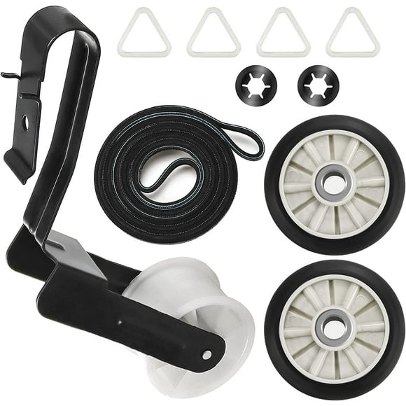 4392065 Dryer Maintenance and Repair Kit by - Compatible with Whirlpool Kenmore Amana Maytag 29'' Wide Dryer - Package Includes Drum Roller Belt and Idler Pulley - Original Quality