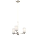 thumbnail image 1 of 43922NIL18-Kichler Lighting-Joelson - 3 Light Small Chandelier - with Transitional inspirations - 18.5 inches tall by 20 inches wide-Brushed Nickel, 1 of 2
