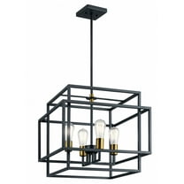 Kichler 43984BK Taubert 18" 4-Light Pendant in Black
