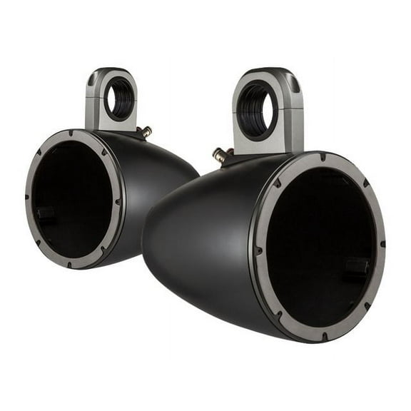 43KMTES8B KICKER Marine Tower Enclosures for 8" Drivers, Pair, Black