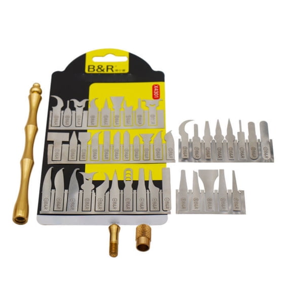 43Pcs Phone A8-A14 Motherboard Disassemble Blade Set Steel Blades for CPU Glue Removal APPLAYERR Spare Part
