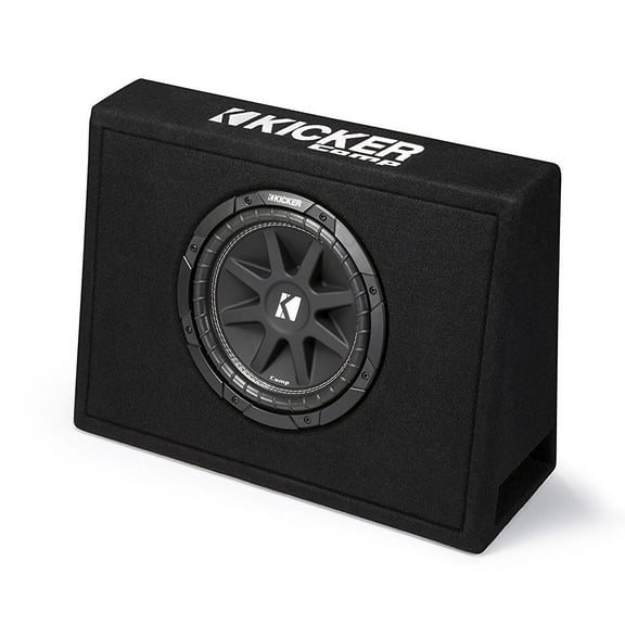 New 43TC104 Kicker Comp 10" (25cm) Sub in Thin Profile Encl, 4-Ohm
