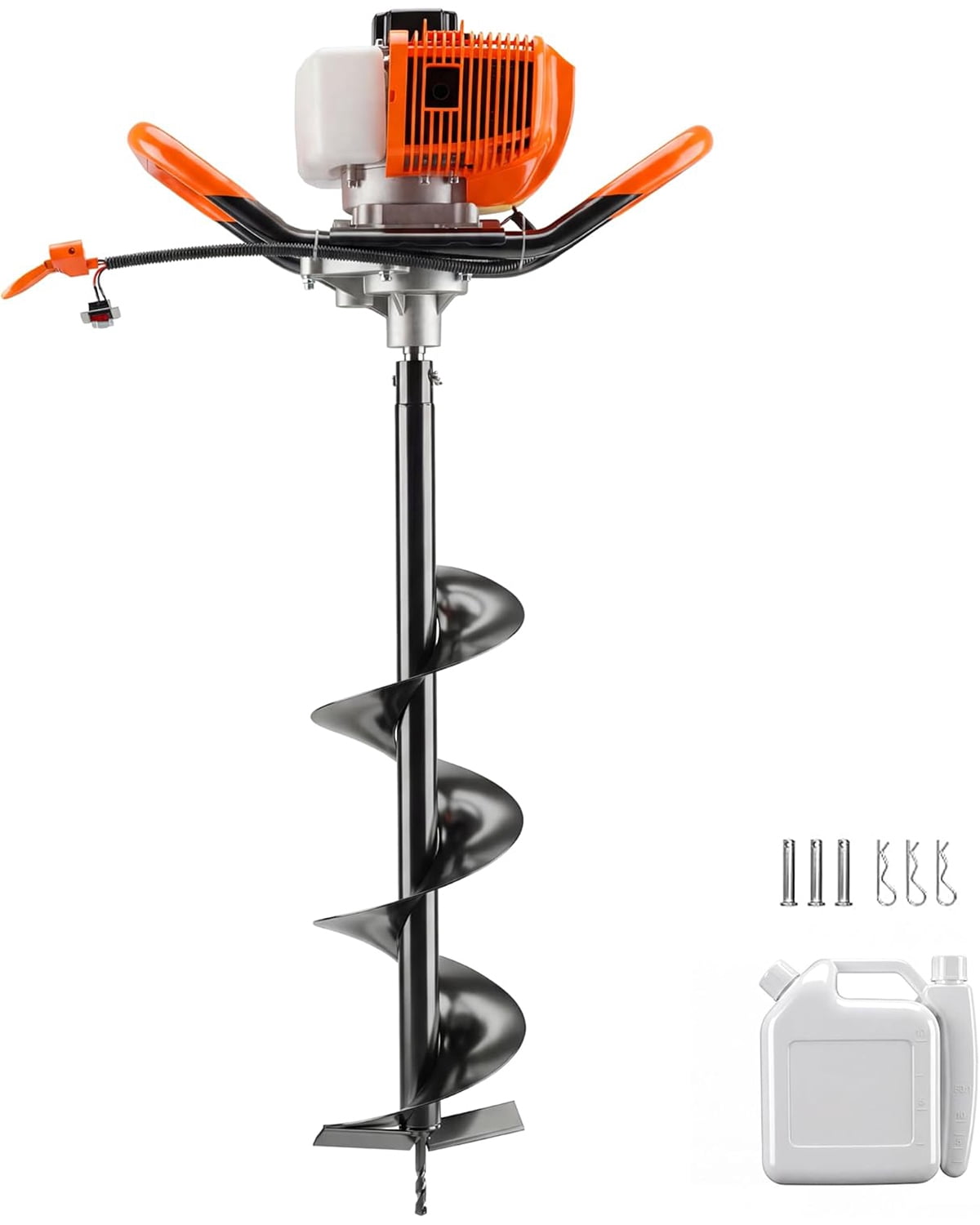 43cc Gas Powered Post Hole Digger with 8-Inch Auger Bit, 31.5" Drill ...