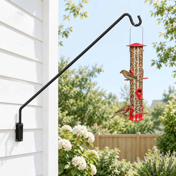 43in Long Wall Mounted Hook-1 Pack Heavy Duty Adjustable Outdoor Garden Bracket